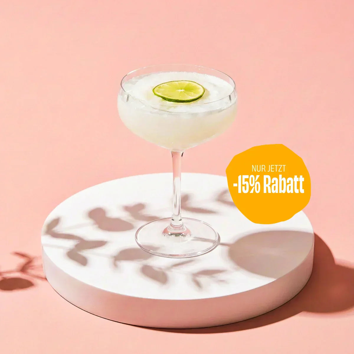 Angerichteter, alkoholfreier Frozen Daiquiri im Glas