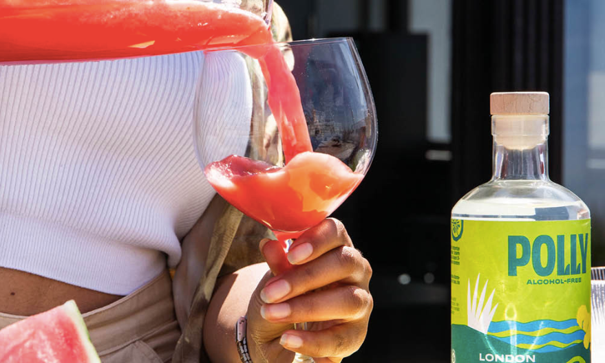 Alkoholfreier Wassermelonen Cocktail