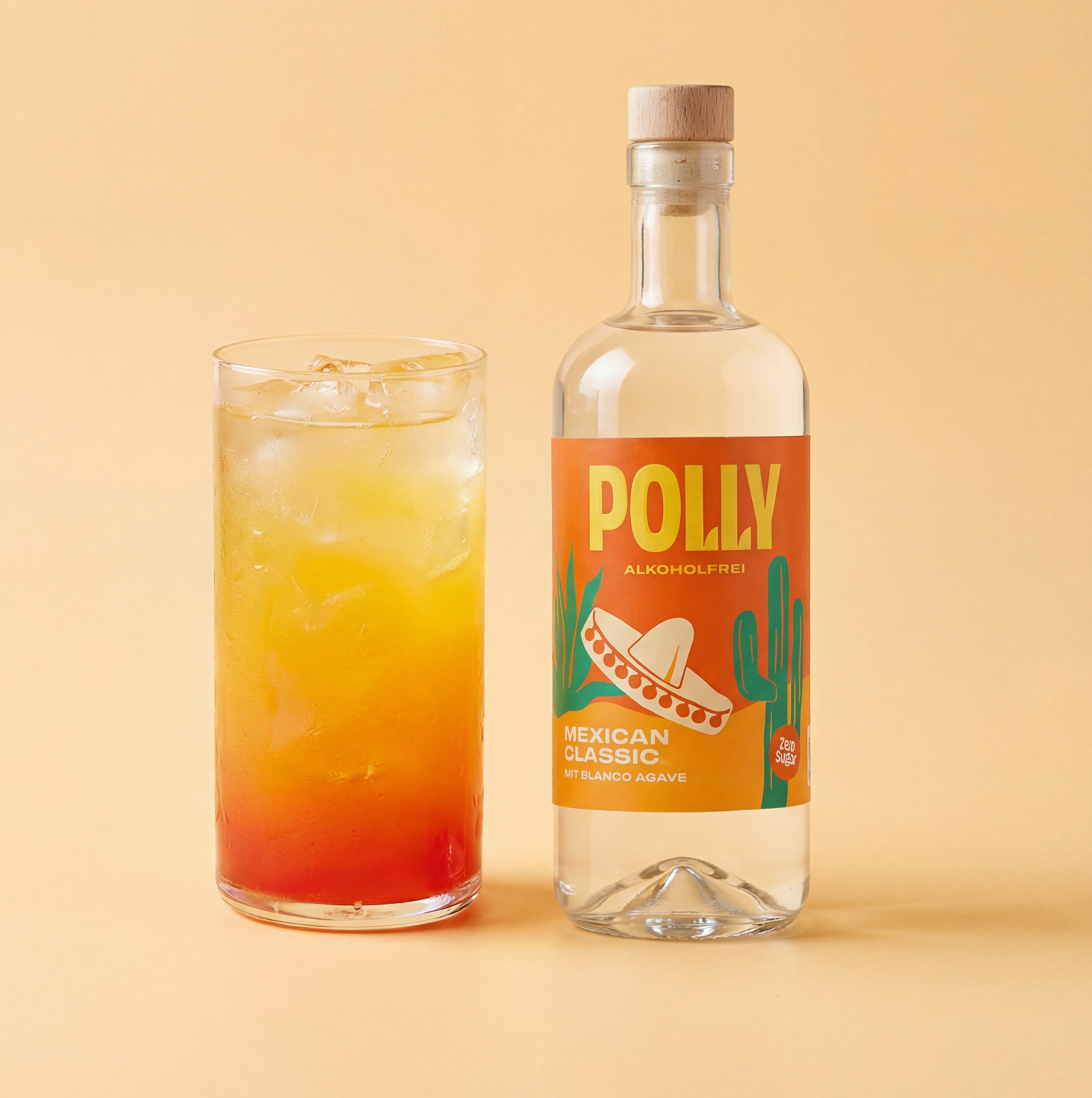 Alkoholfreier POLLY Sunrise: Inspiriert vom weltberühmten Klassiker „Tequila Sunrise“