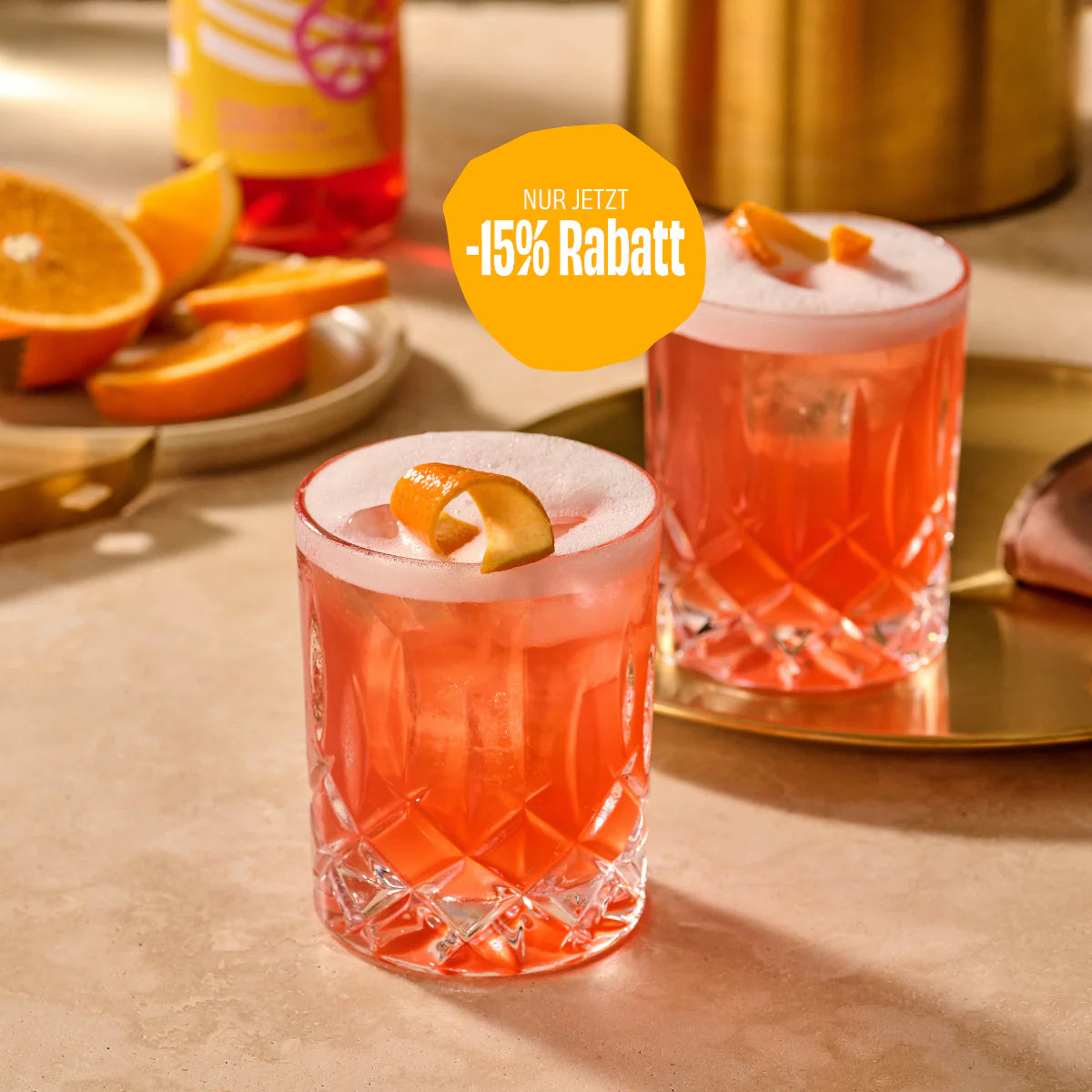 Samtige Eleganz im Glas: Der alkoholfreie Sour mit Italian Aperitif