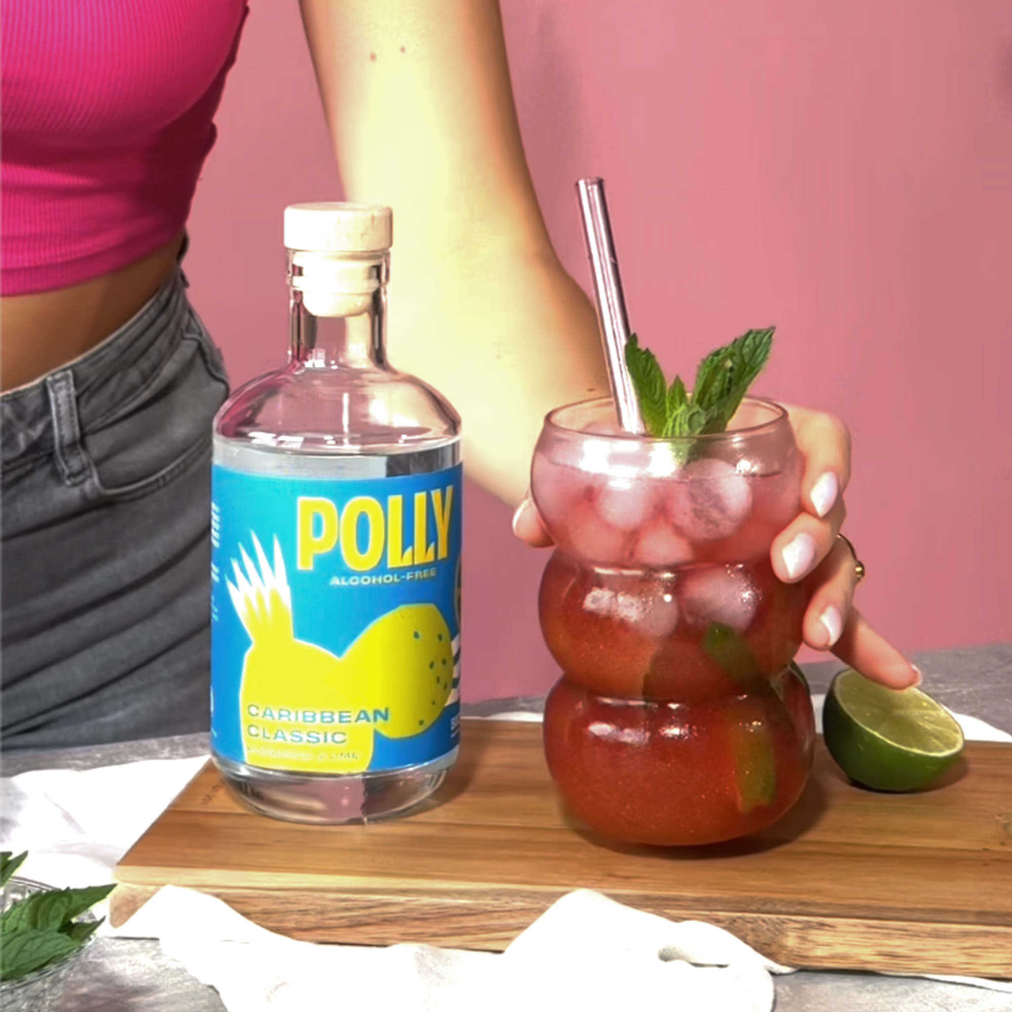 POLLY Pink Summer Mojito (alkoholfrei)