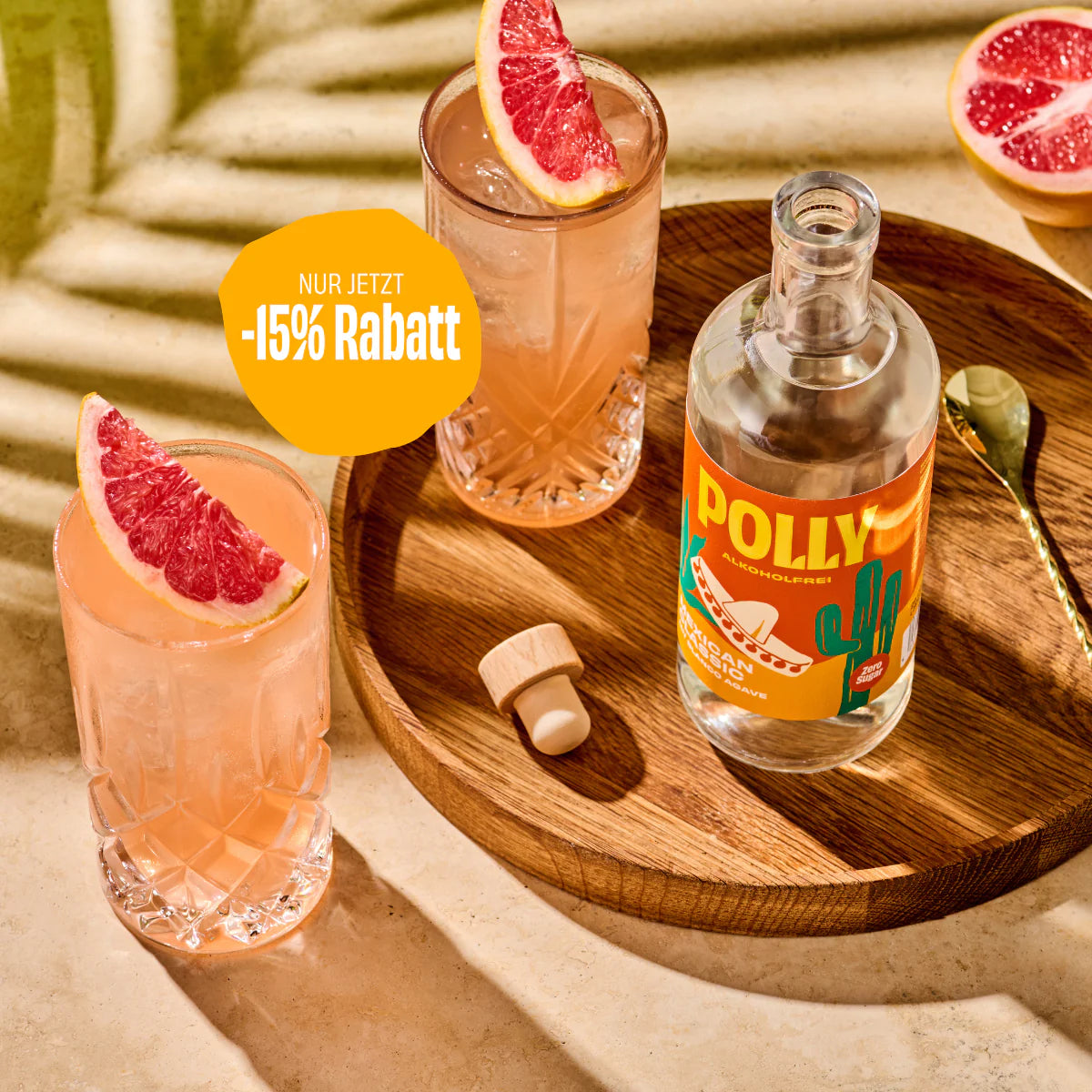Alkoholfreier Paloma mit POLLY Mexican Classic: Die neue Definition von spritzig!