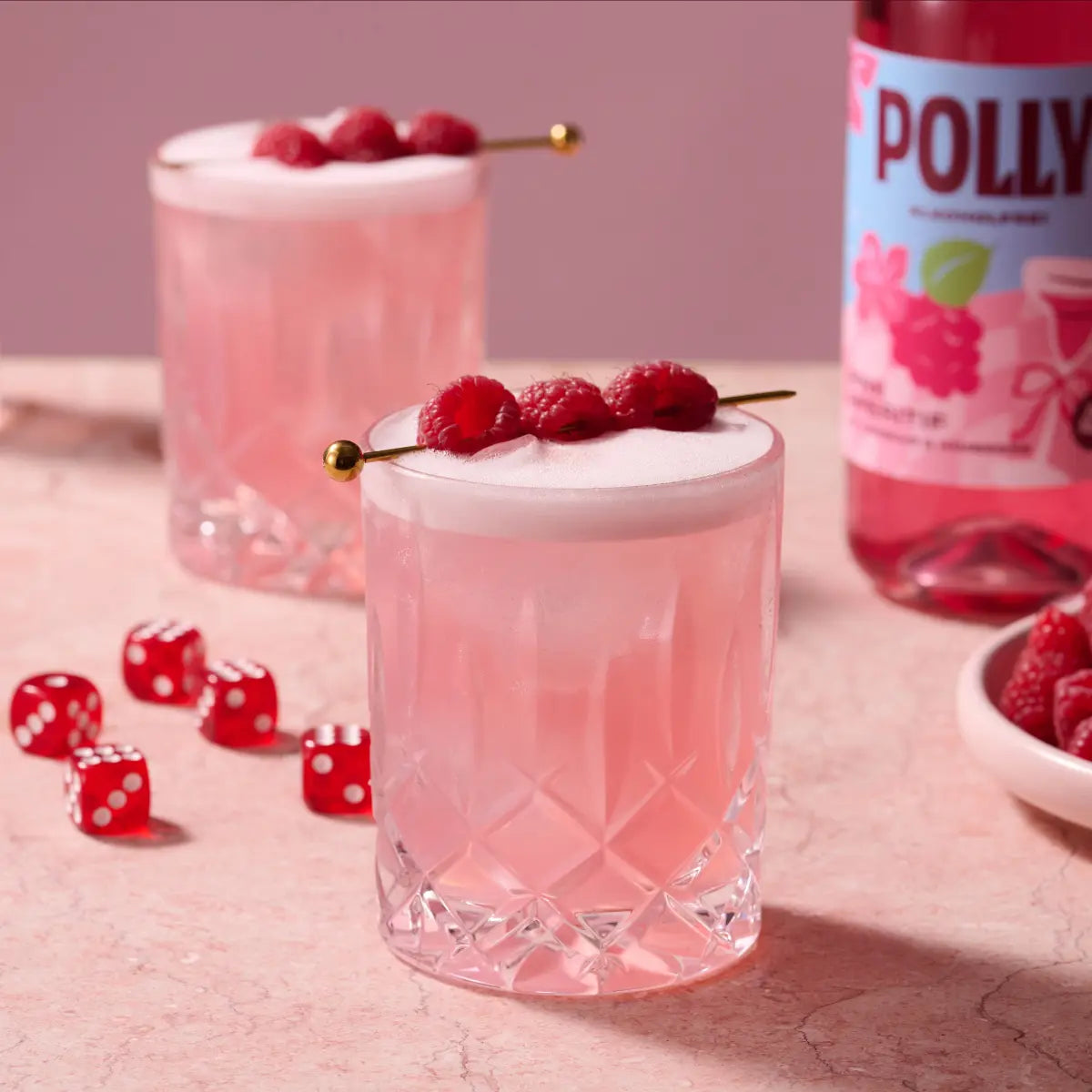 Samtig fruchtiger Pink Sour