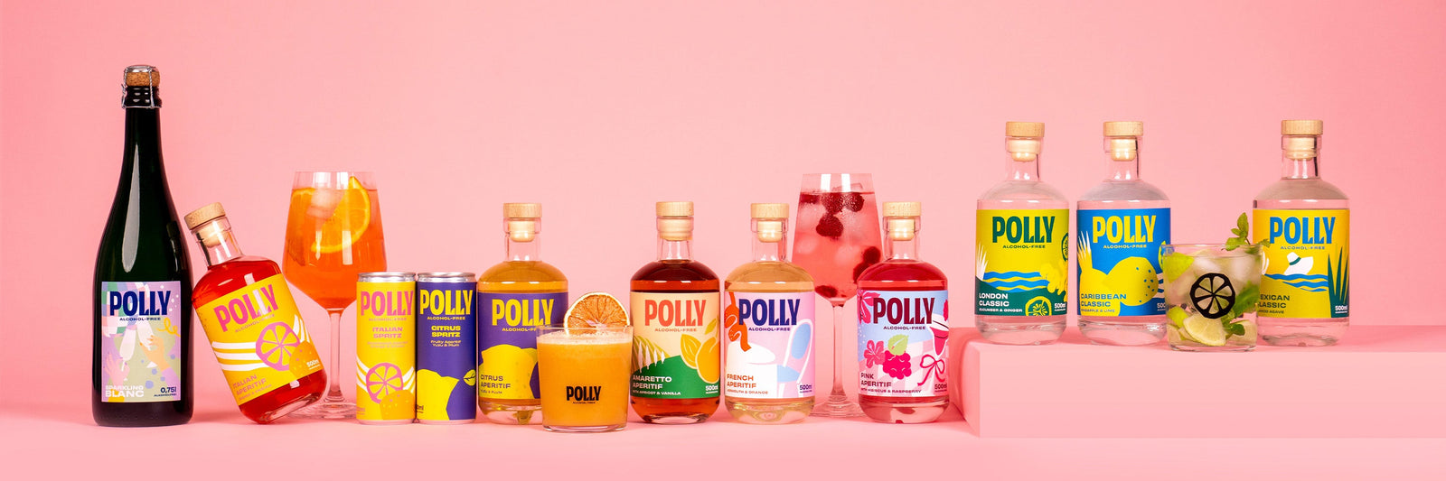 POLLY Alkoholfreie Gin und Aperitif Alternativen