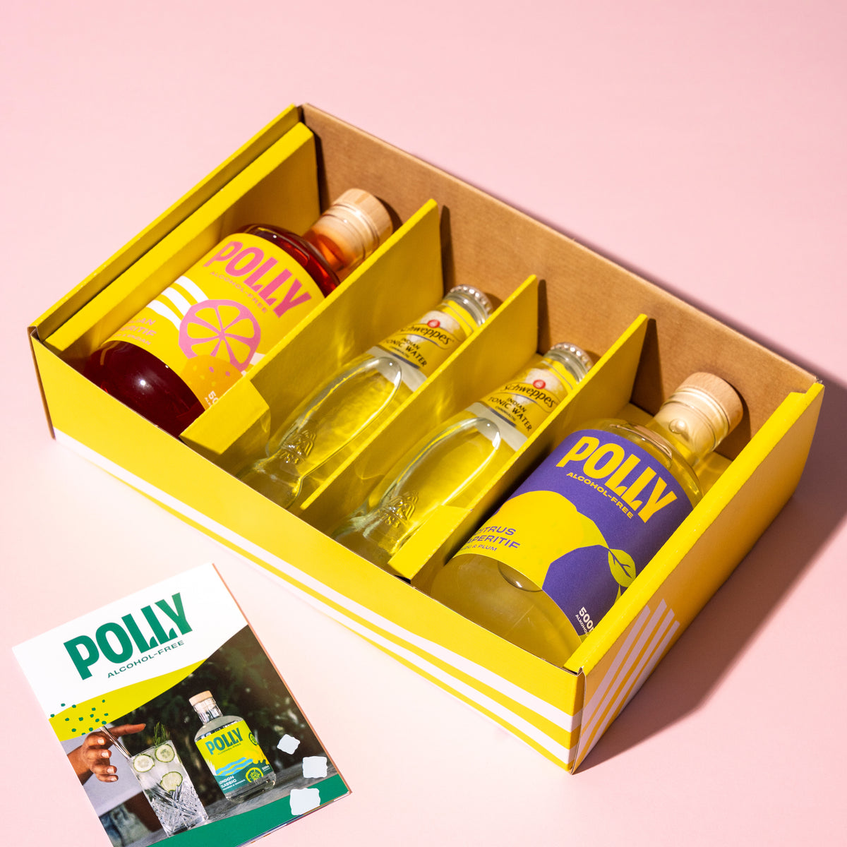 POLLY gift set - Italian aperitif with non-alcoholic Prosecco and glasses
