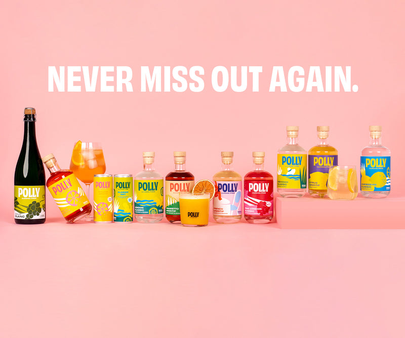 POLLY Alkoholfreie Alternativen zu Gin, Aperitif, Rum & Sekt