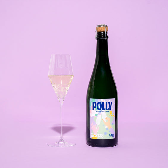 POLLY Sparkling Blanc 750 ml - Alkoholfreie Sekt Alternative