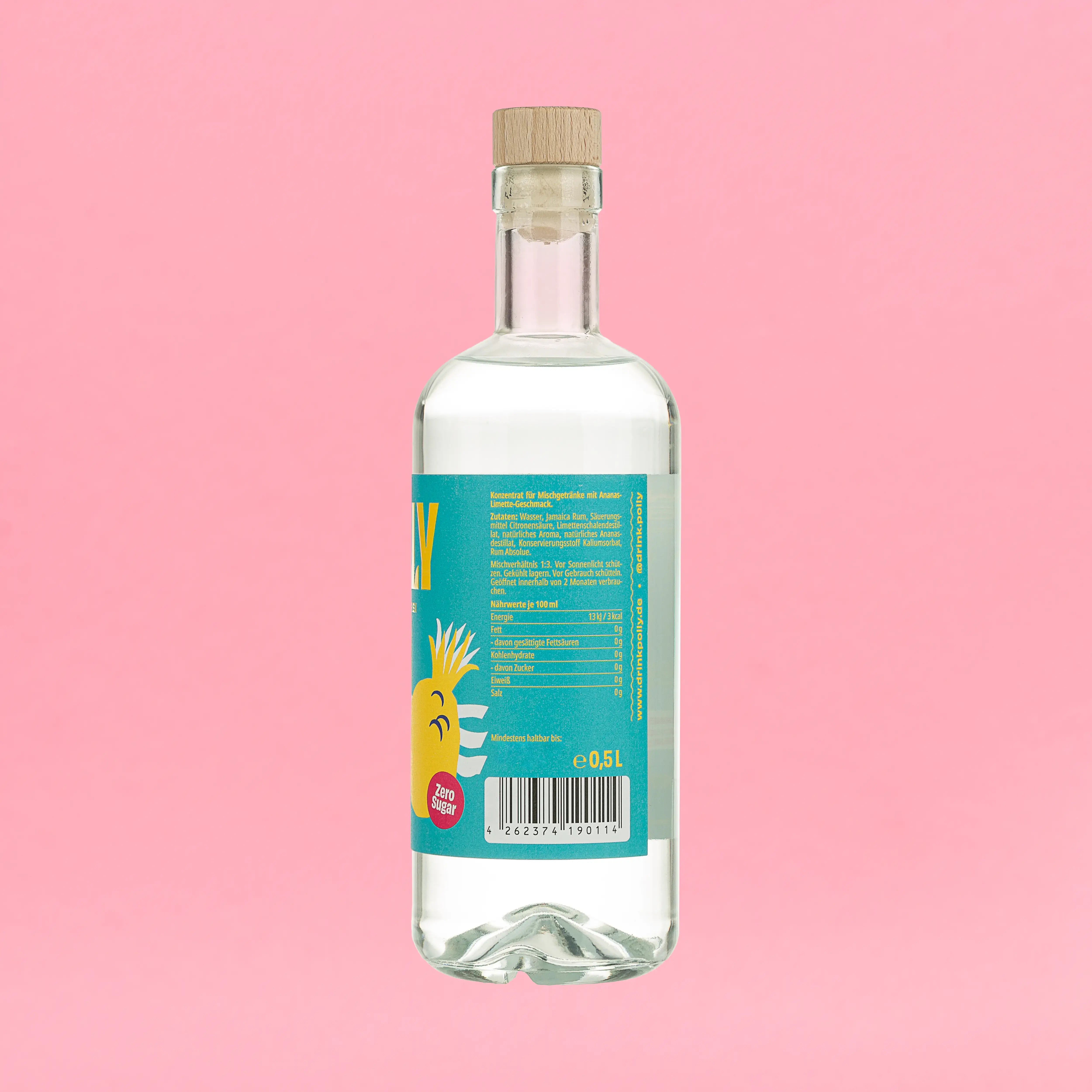Seitenansicht der POLLY Caribbean Classic Flasche