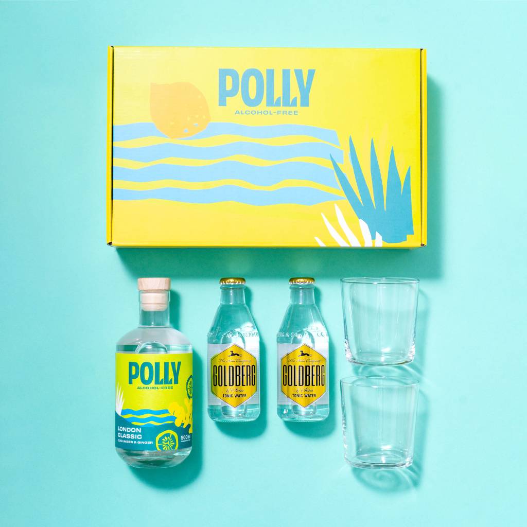 POLLY gift set - London Classic with tonic and glasses