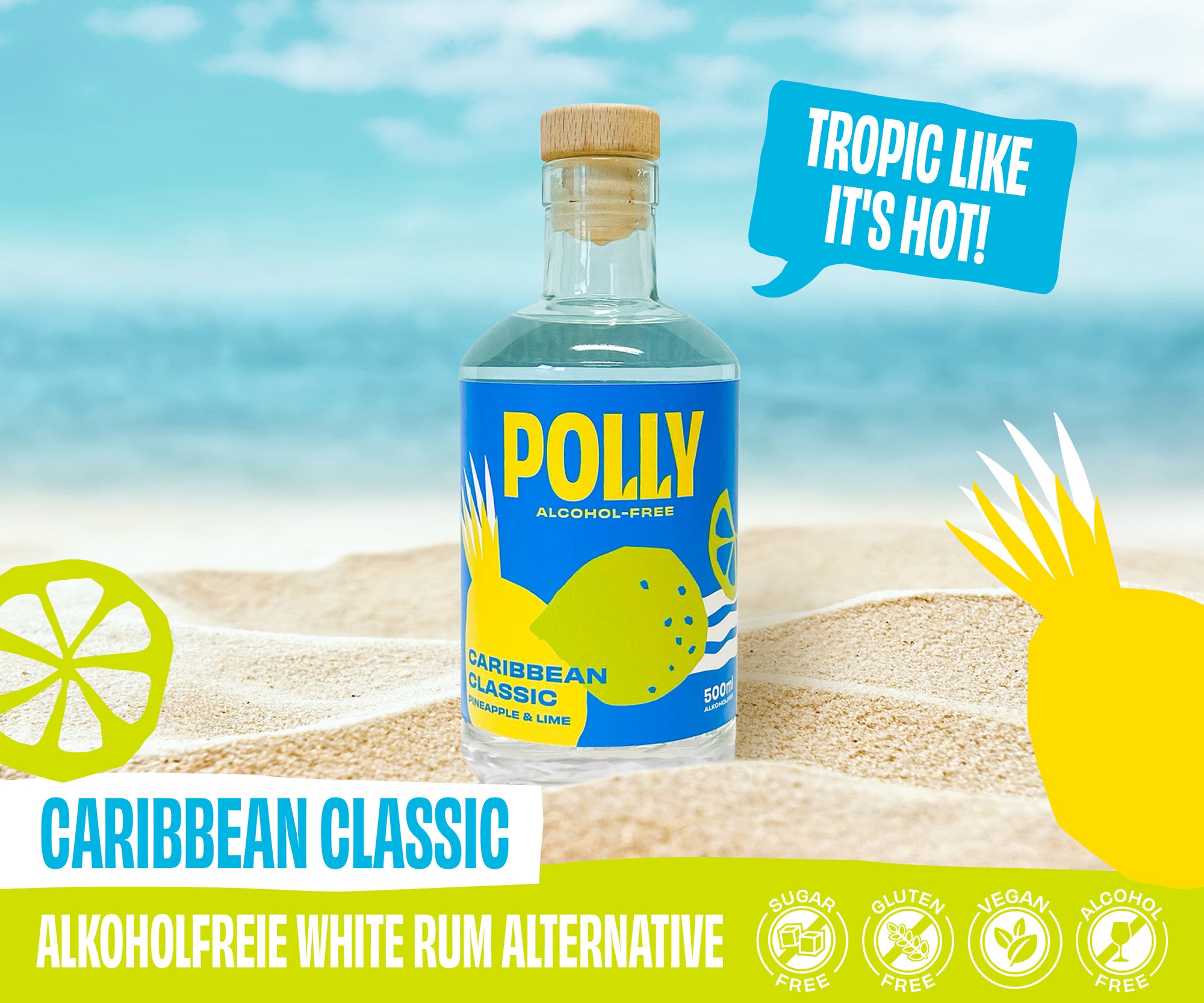 POLLY Caribbean Classic - Alkoholfreie Rum Alternative