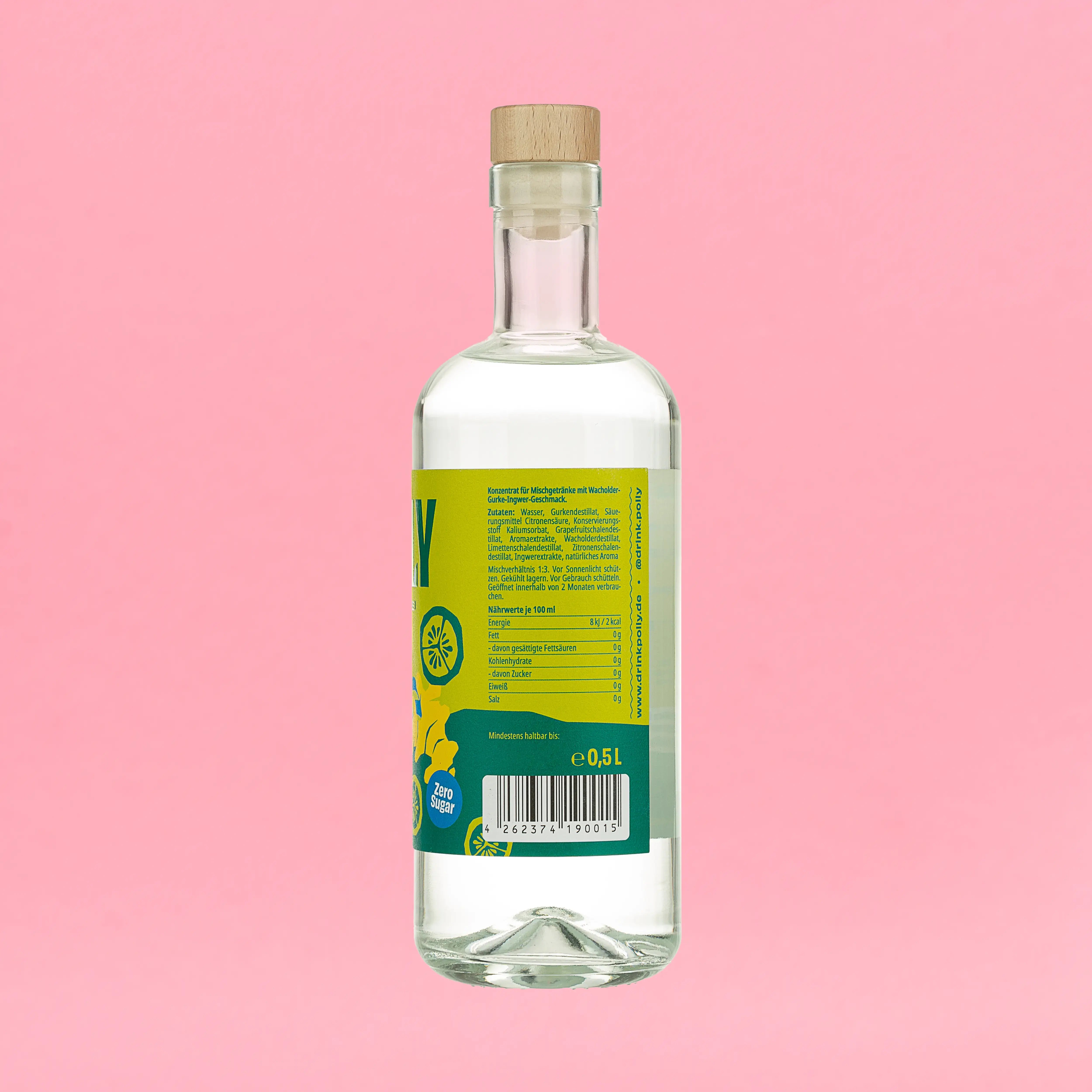 Seitenansicht der POLLY London Classic Flasche