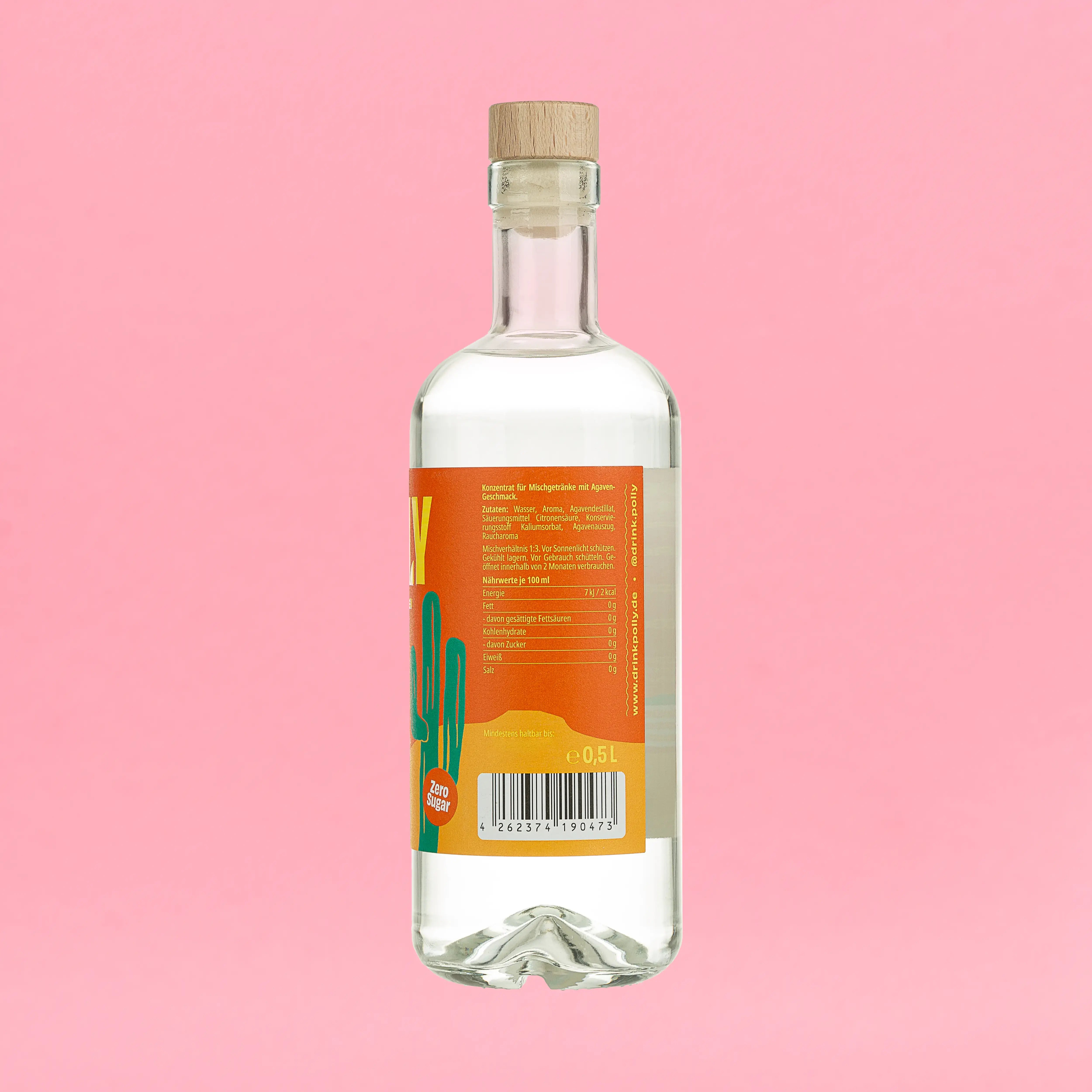 Seitenansicht der POLLY Mexican Classic Flasche
