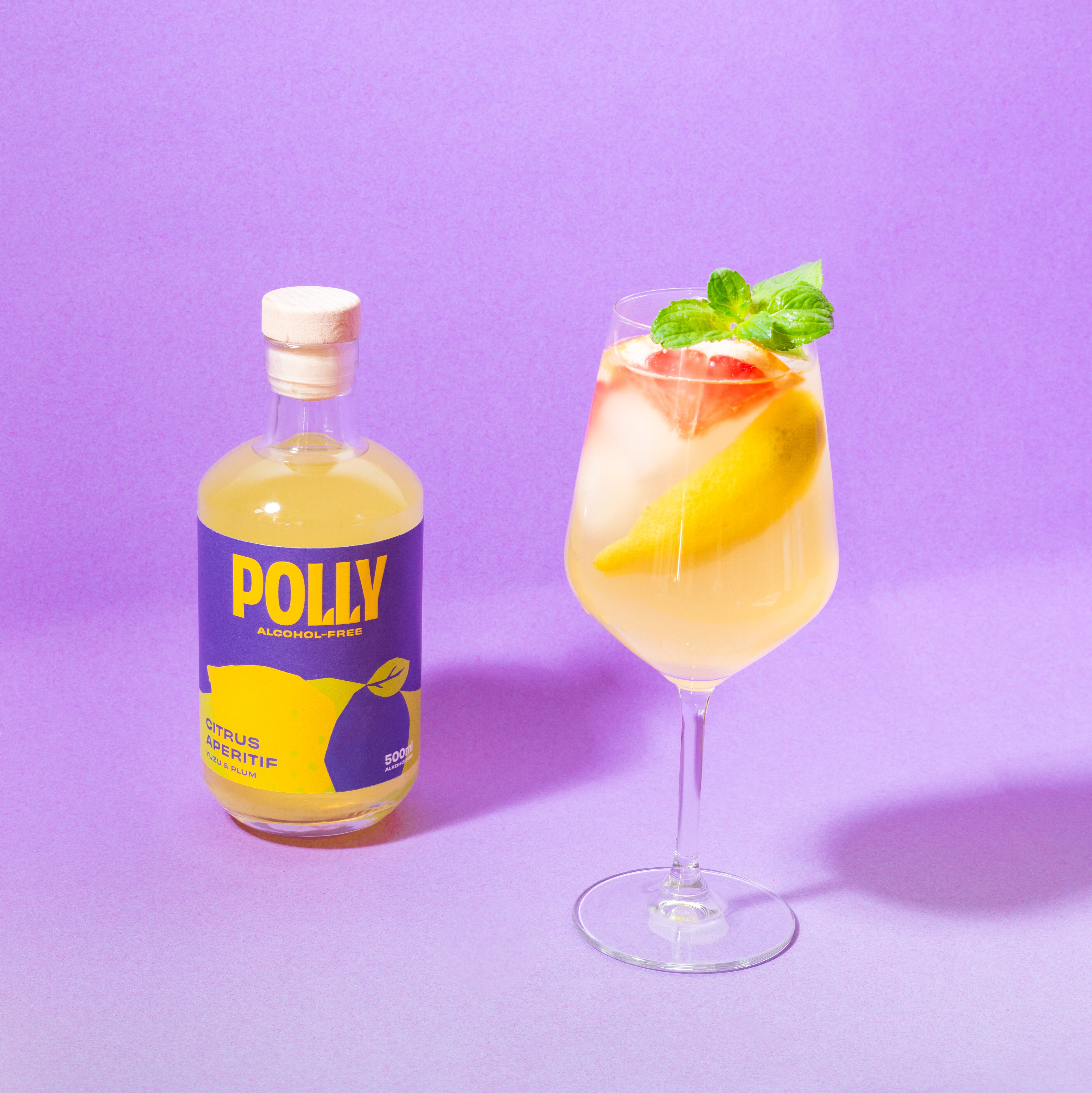 POLLY Citrus Aperitif 500 ml - alcohol-free limoncello alternative