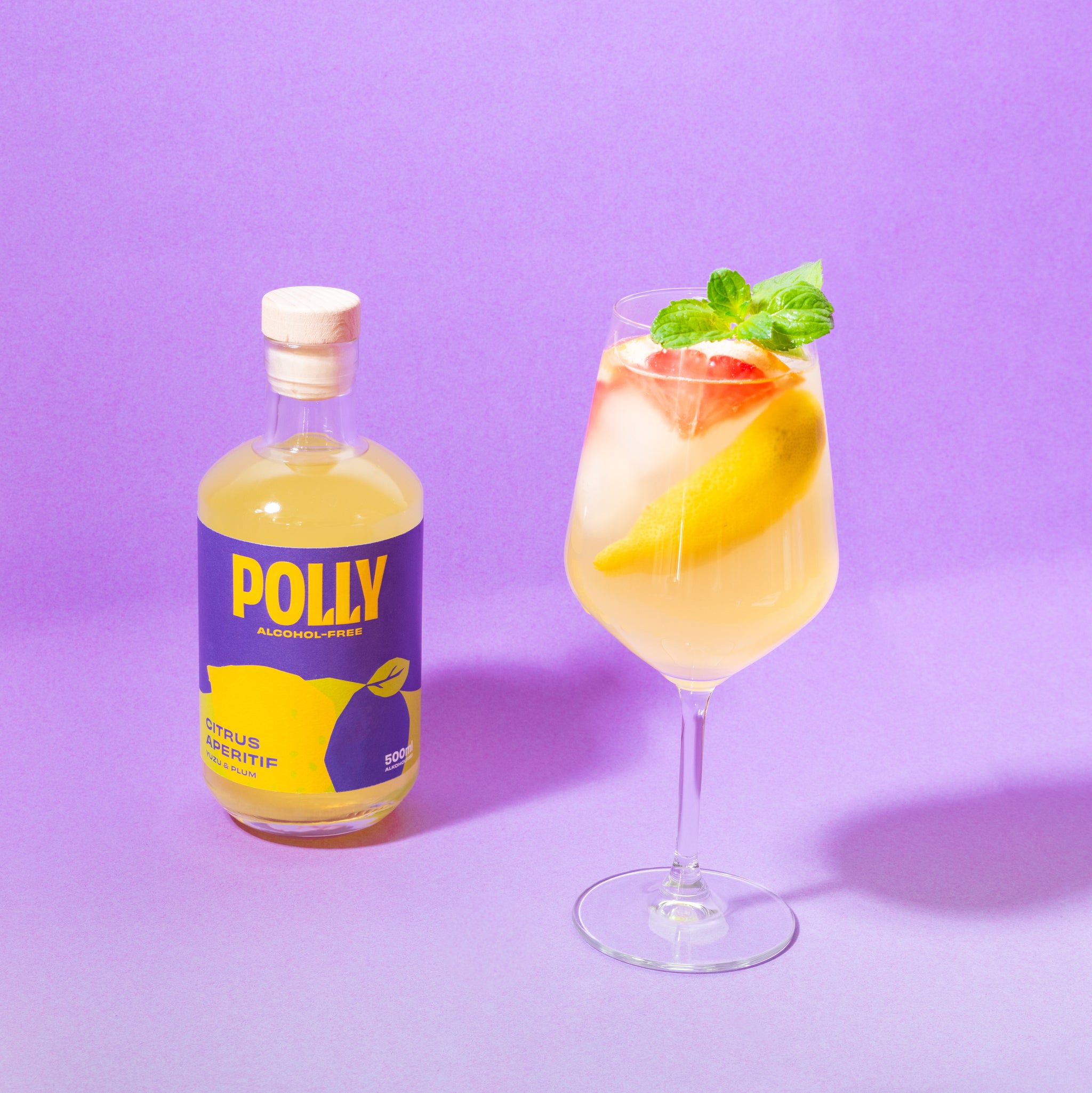 POLLY Citrus Aperitif 500 ml - alcohol-free limoncello alternative